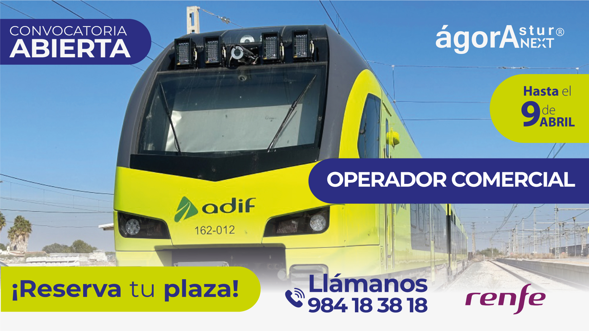 Convocatoria abierta para Operador Comercial: una oportunidad estratégica en el sector ferroviario